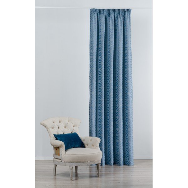 Plava zavjesa 140x245 cm Giuseppe – Mendola Fabrics-image-1