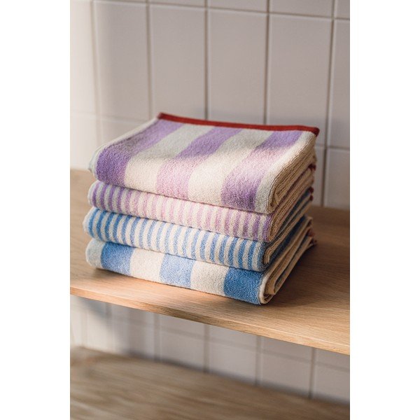 Smeđi/krem pamučan ručnik od frotira 70x140 cm Gobo – noo.ma-image-1