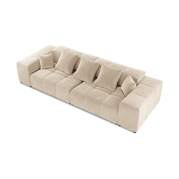 Bež baršunasta sofa 320 cm Rome Velvet - Cosmopolitan Design-image-3