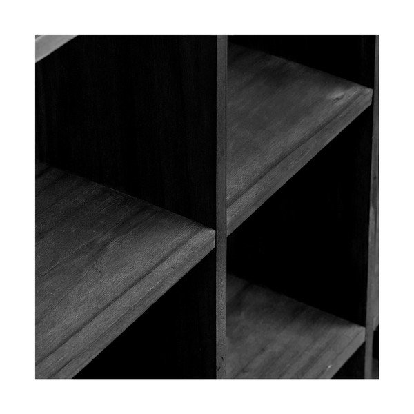 Crna polica s više razina od masivnog bora 46 cm Moss – House Nordic-image-4