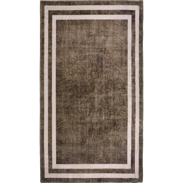 Smeđi perivi tepih 230x160 cm - Vitaus