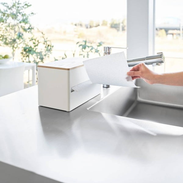 Bijeli metalni stalak za papirnate ručnike Rin – YAMAZAKI-image-4