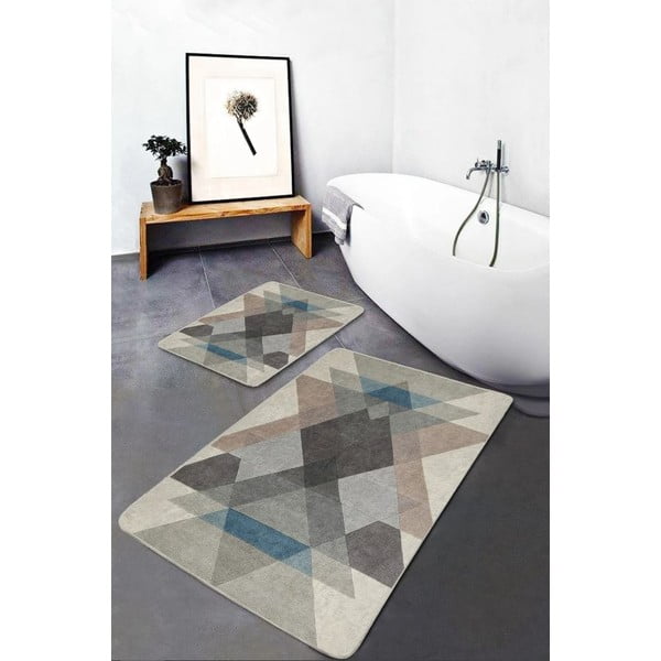 Od samta kupaonske prostirke u setu 2 kom 60x100 cm – Mila Home-image-1