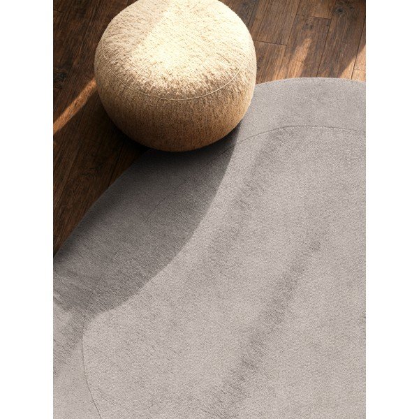 Sivi ručno rađen okrugao tepih od mješavine vune ø 160 cm Kari Organic – Villeroy&Boch-image-2