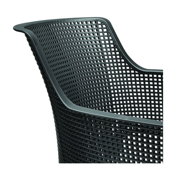 Tamno siva plastična vrtna stolica Elisa – Keter-image-3