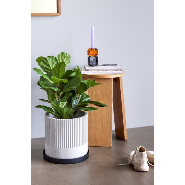 Stolac u dekoru hrasta u prirodnoj boji Split – Hübsch-image-2