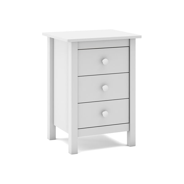 Bijeli dječji noćni ormarić od masivnog bora Max – Marckeric-image-3