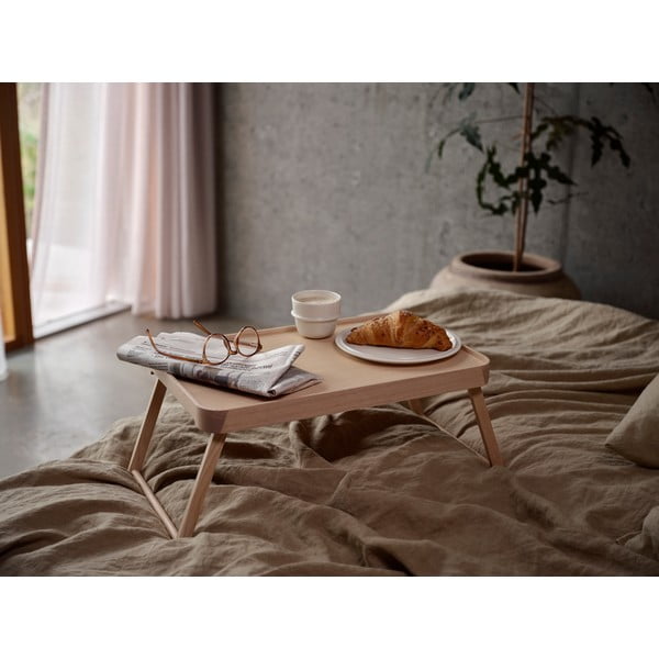 Pomoćni stol od čvrste jeseni 32x49,5 cm Inu – Zone-image-1