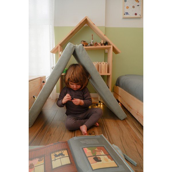 Svijetloplavi samt dječji puf Montessori - Little Nice Things-image-3