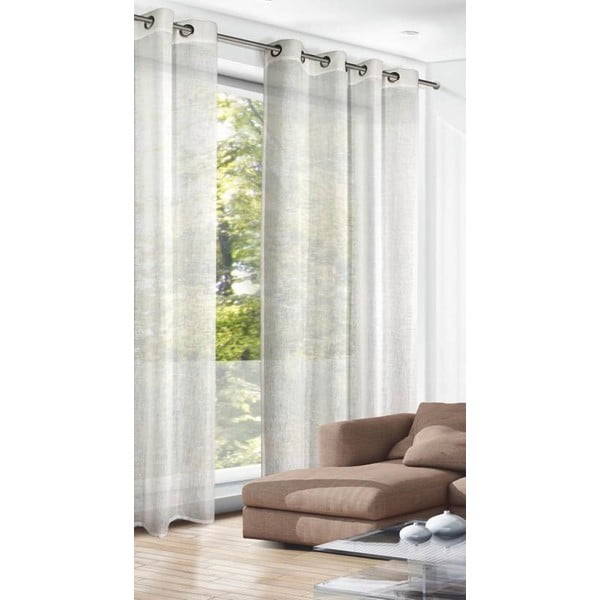 Bež zavjesa 140x245 cm Struktura Uni – Sehlbach-image-1