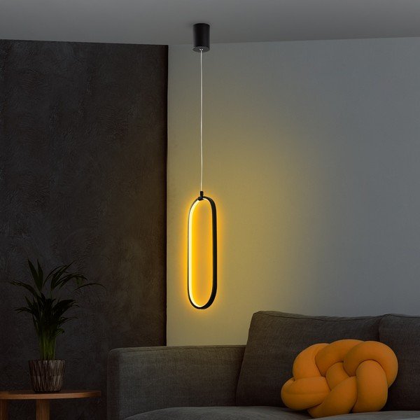 Crna LED viseća svjetiljka Can – Opviq lights-image-3