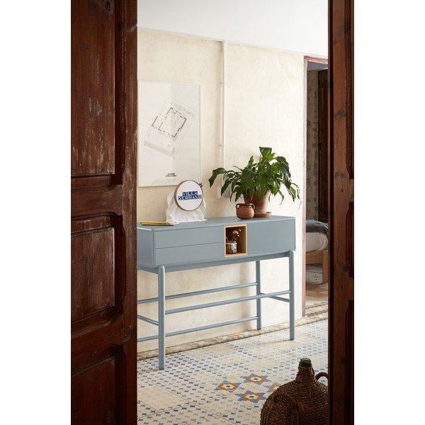 Plavi/sivi pomoćni stol 35x120 cm Corvo – Teulat-image-1