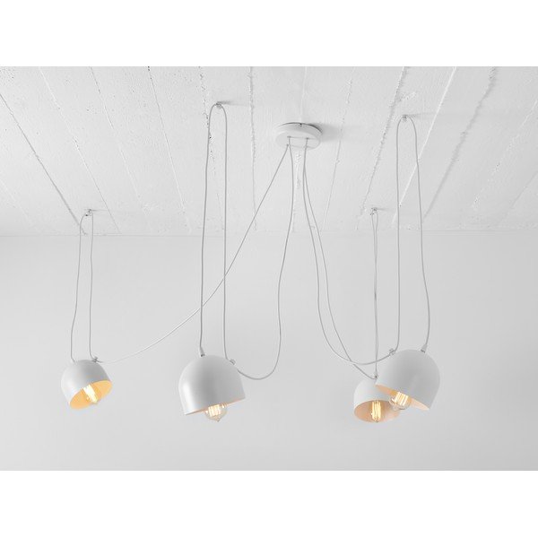 Bijela viseća svjetiljka s 4 žarulje CustomForm Popo-image-4