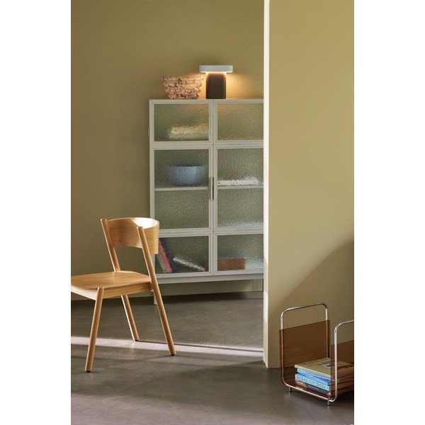 Bijela metalna vitrina 92x151 cm Plex – Hübsch-image-1