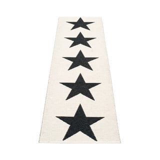 Crno-bijela unutarnja i vanjska staza 70x150 cm Viggo Black – Pappelina
