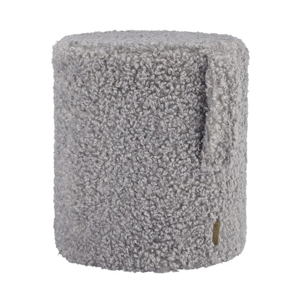 Sivi tabure od bouclé tkanine Teddy – Blomus