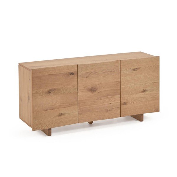 Niska komoda u dekoru hrasta u prirodnoj boji 150x71 cm Rasha – Kave Home