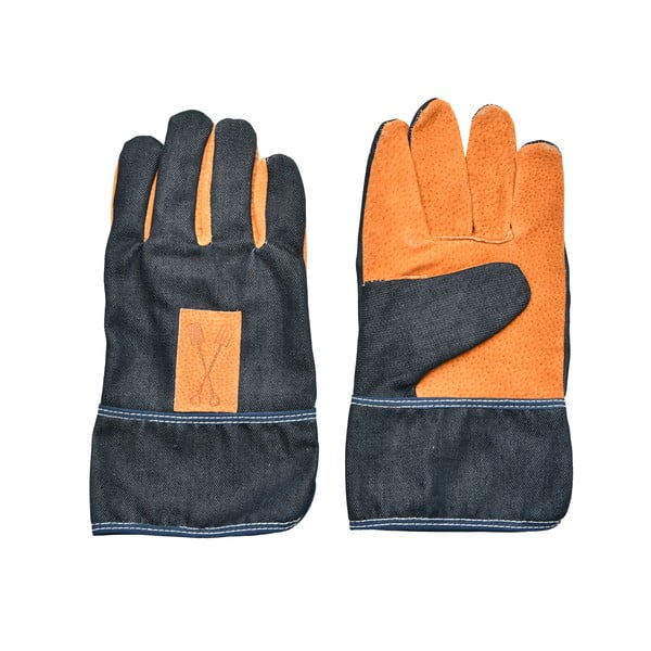 Plavo-narančaste rukavice za vrt Esschert Design Denim-image-3