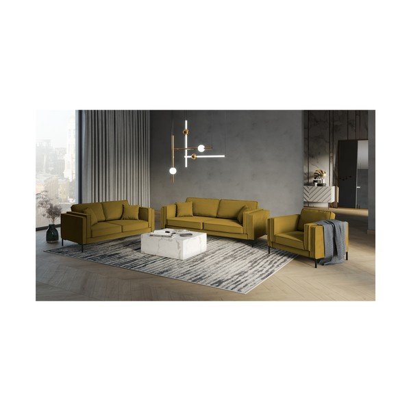 Žuti kauč Milo Casa Attilio, 230 cm-image-3