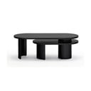 Crni stolić za kavu u dekoru jasena 120x50 cm Nori - Teulat