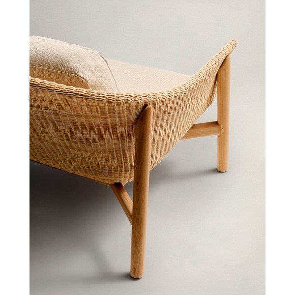 Bež/u prirodnoj boji podstavljena vrtna sofa Galea – Kave Home-image-3