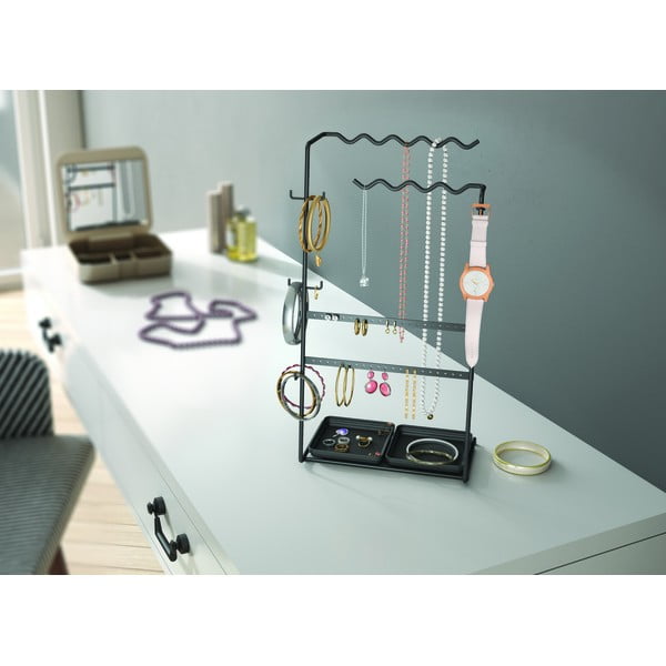 Crni organizator za nakit Metaltex My Jewels-image-3