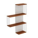Bijela/u prirodnoj boji polica s više razina u dekoru bora 64 cm Cambel – Kalune Design