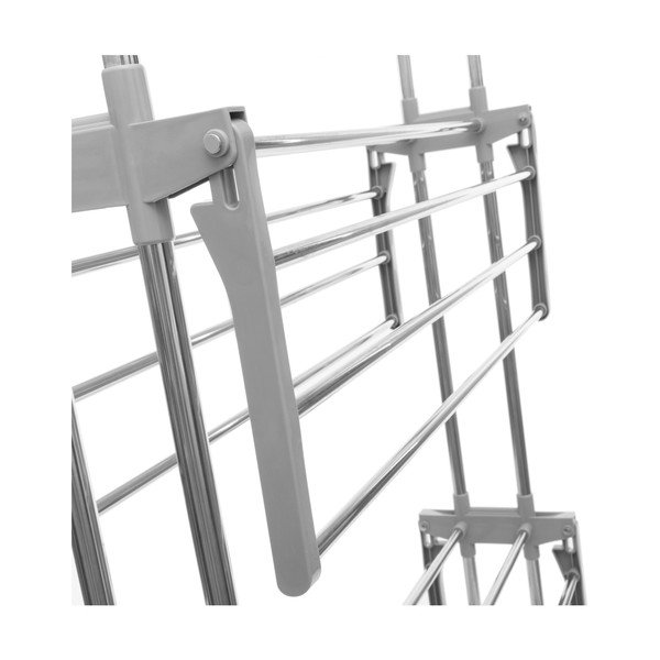 Sivi sklopivi stalak za rublje na kotačima InnovaGoods-image-3