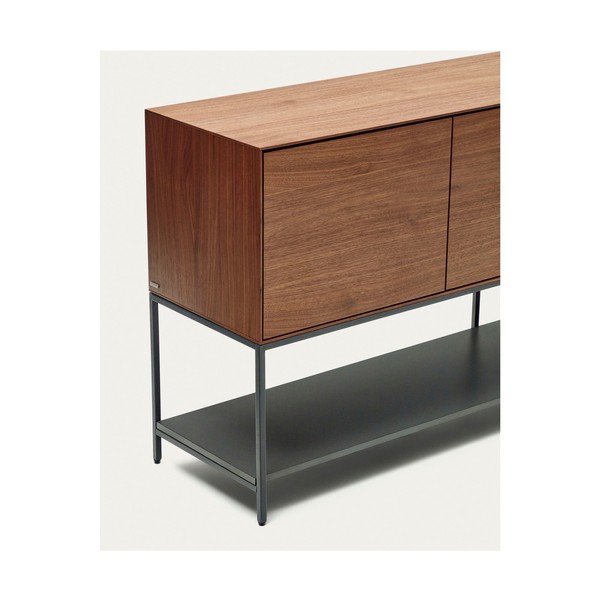 Niska komoda u dekoru oraha u prirodnoj boji 97,5x80 cm Vedrana – Kave Home-image-3