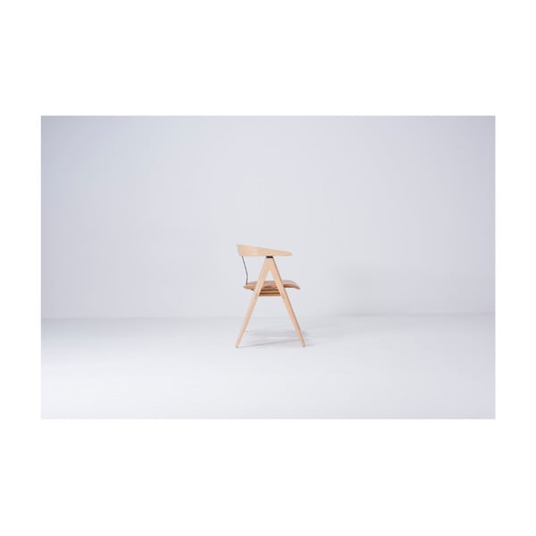 Klupa od hrastovine sa kožnim sjedištem Gazzda Ava-image-3