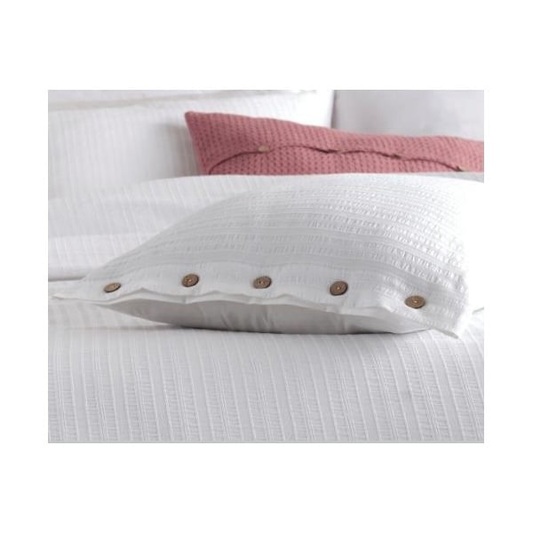 Bijela posteljina za bračni krevet/za produženi krevet od renforce pamuka 240x220 cm Como Striped – Mila Home Luxury-image-4