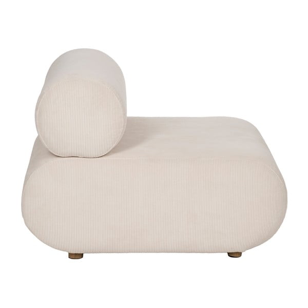 Krem fotelja od samta – Ixia-image-2