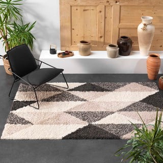 Crni/bež tepih 120x170 cm Prism – douceur d'intérieur