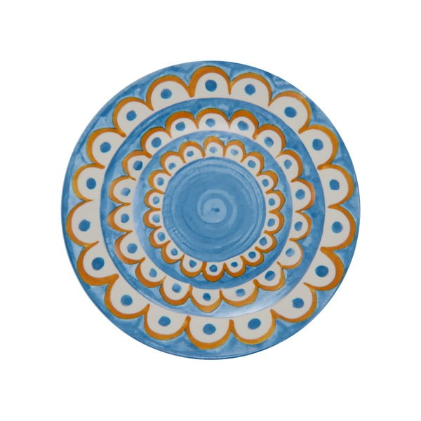 Svijetlo plavi desertni porculanski tanjuri u setu 6 kom ø 19,5 cm Tangeri blue – Villa Altachiara