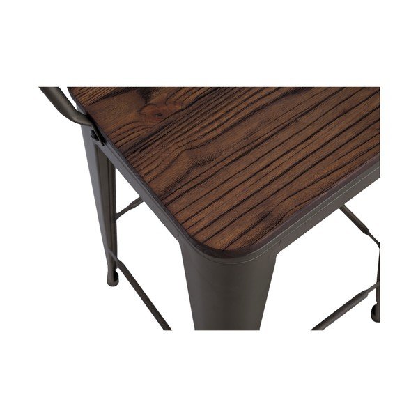 Set od 2 crne barske stolice Mauro Ferretti Detroit, visina 115 cm-image-4