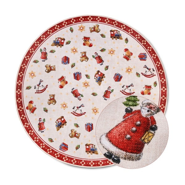Crveni okrugli tepih s božićnim motivom ø 150 cm Red Christmas – Villeroy&Boch