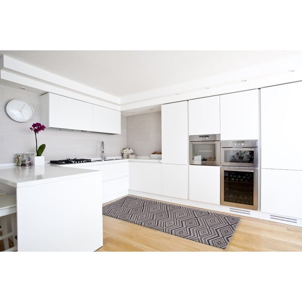 Vrlo izdržljiv kuhinjski tepih Webtappeti Hellenic Grey, 80 x 130 cm-image-2