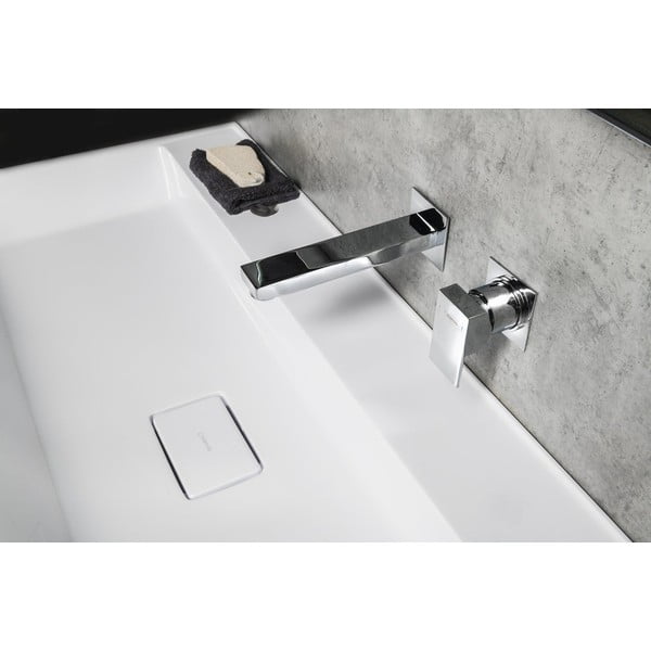 Mat crna ugrađena slavina za umivaonik (s 1 izlazom) Latus – Sapho-image-1