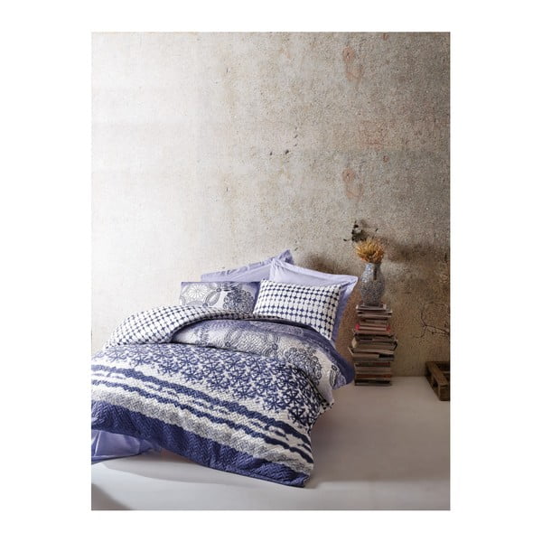 Pamučna posteljina s posteljinom za bračni krevet Mesa Cassidy, 180 x 230 cm