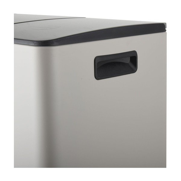 Smeđe-siva željezna kanta za smeće 2x20 l za odvojeni otpad/s pedalom   Aliya – Spirella-image-3