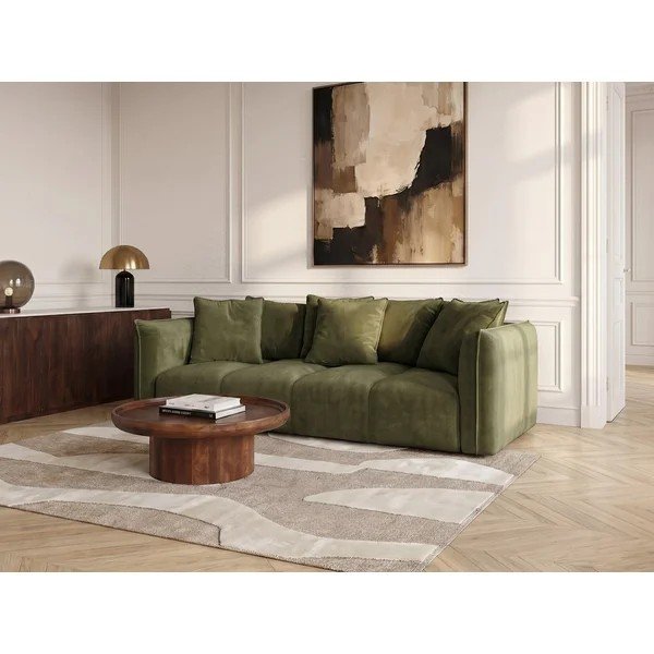 Zelena sofa od šenila Harlem – Bobochic Paris-image-2