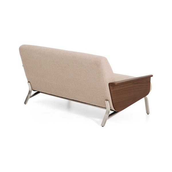 Svjetlo smeđa sofa od šenila 165 cm Amsen – Kave Home-image-4