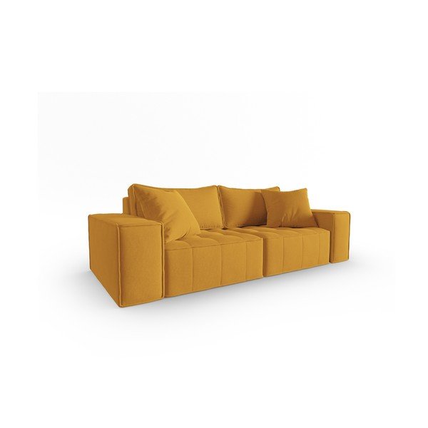 Žuta  sofa 212 cm Mike – Micadoni Home-image-2