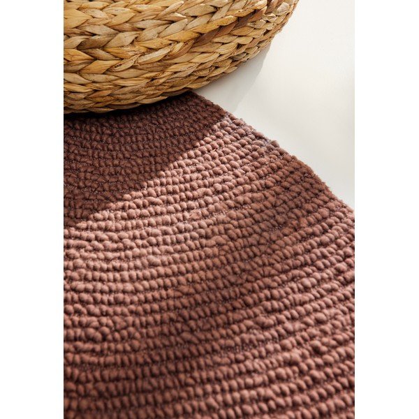 Ciglasti ručno rađen vunen okrugao tepih ø 150 cm Calmio – Hanse Home-image-2