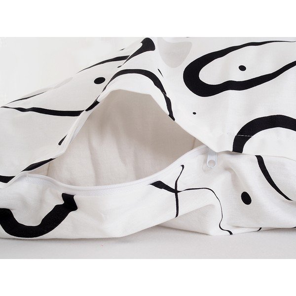 Crno-bijela posteljina za krevet za jednu osobu od krepa 140x200 cm Top Class – B.E.S.-image-4