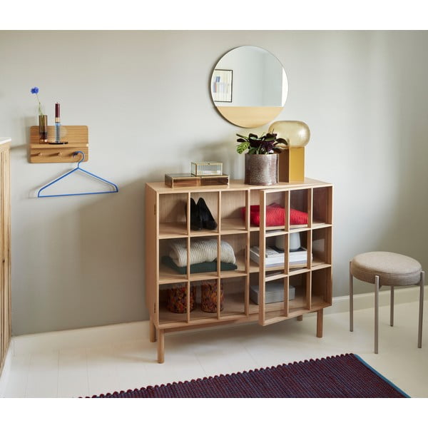 Vitrina od hrastovog drveta 100x90 cm Shoji - Hübsch-image-1