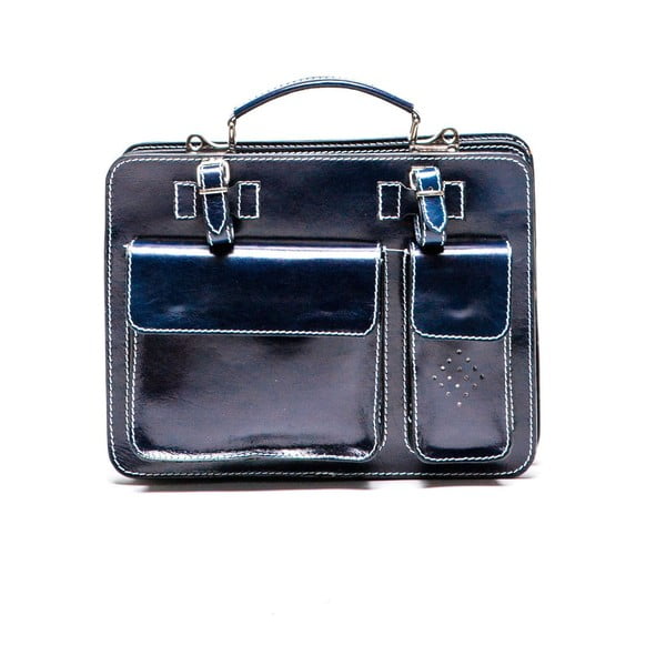Luisa Vannini plava kožna torbica