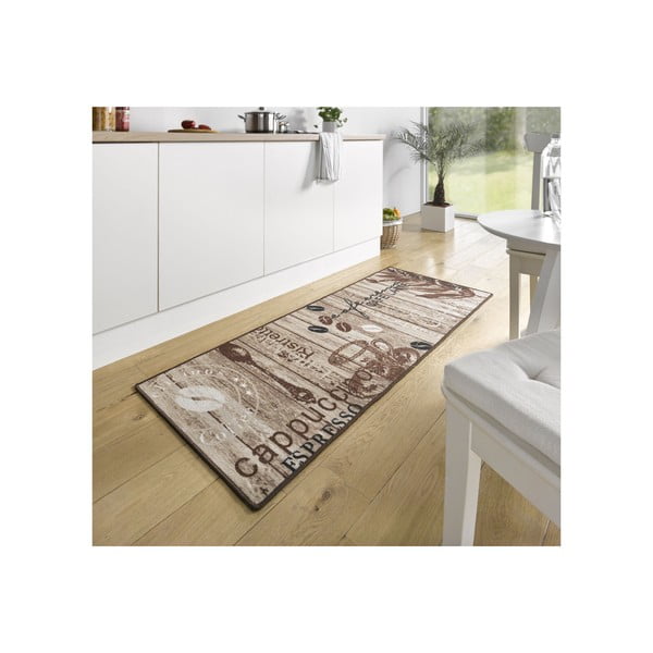 Smeđi kuhinjski tepih Hanse Home Delicious Coffee, 67 x 180 cm-image-1