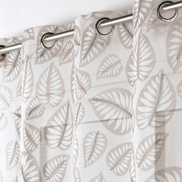 Bež prozirna zavjesa 140x240 cm Alma – douceur d'intérieur-image-1