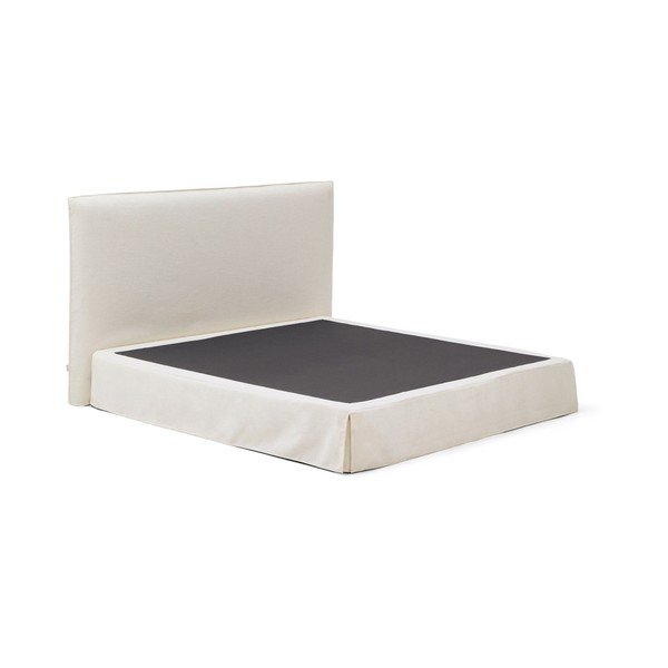 Bijeli tapecirani bračni krevet 180x200 cm Jaira – Kave Home